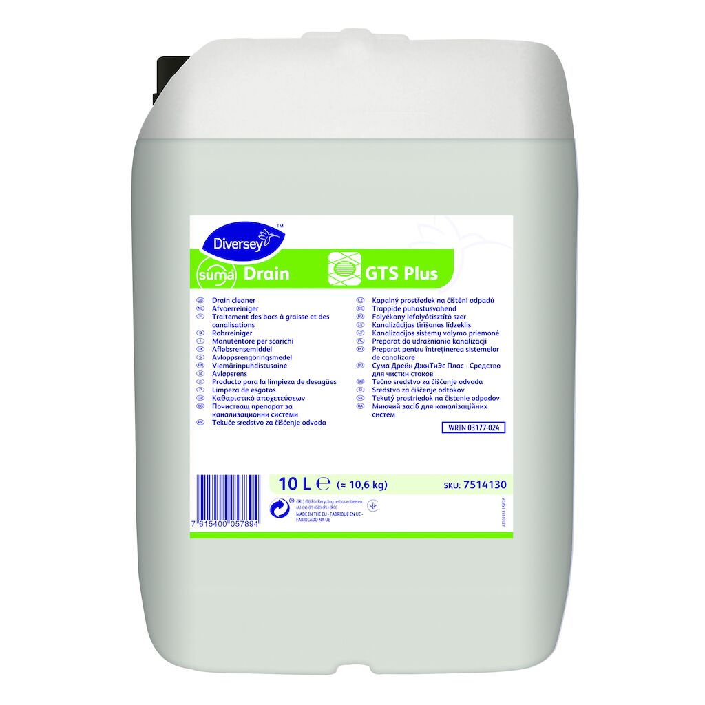 Suma Drain GTS Plus 10L - Concentrated Biological Drain Maintenance ...