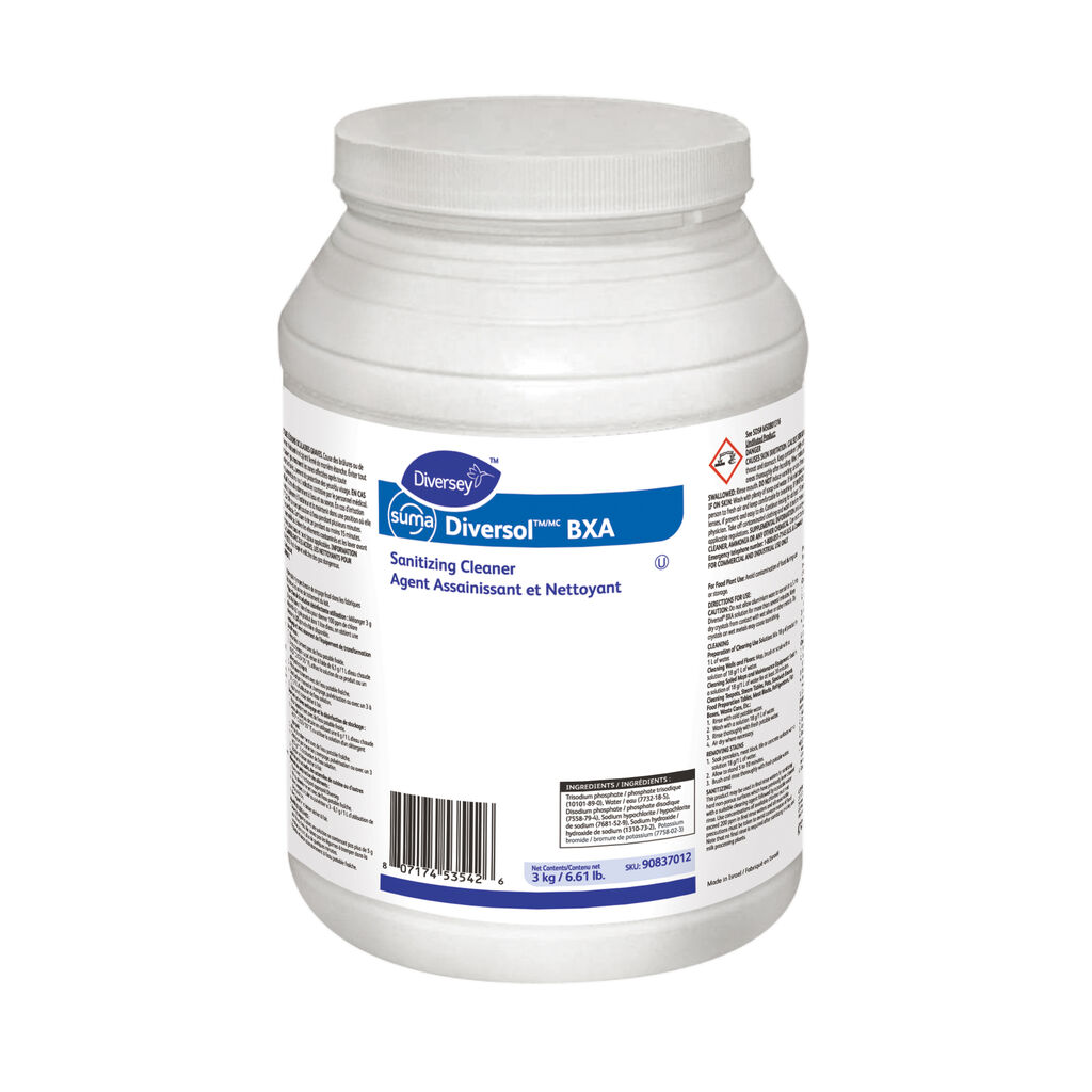【suma】 Suma® Diversol™ BXA, 3kg, 4/CT - Sanitizing Cleaner | Solenis Products