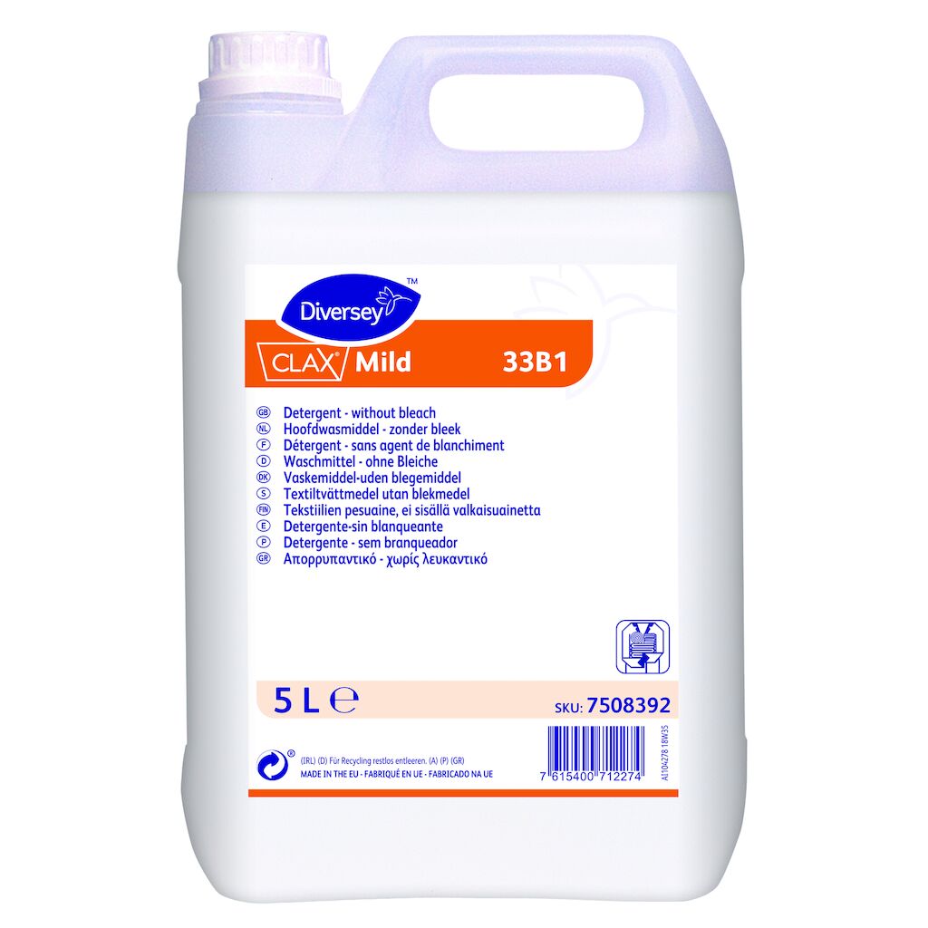 Clax Mild 33B1 2x5L - Détergent liquide enzymatique pour une ...