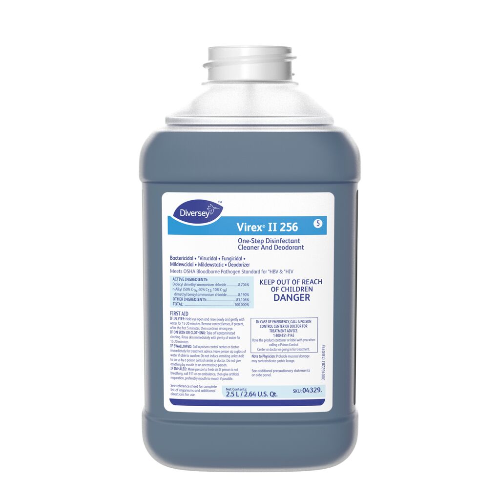 Virex® II 256 One-Step Disinfectant Cleaner and Deodorant, 2.5L, J