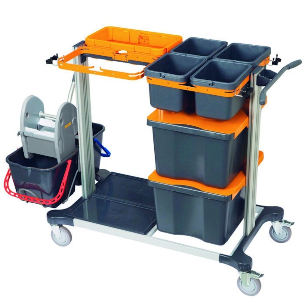 TASKI Midi Trolley Wet assembled 1pc - Medium sized trolley for wet ...