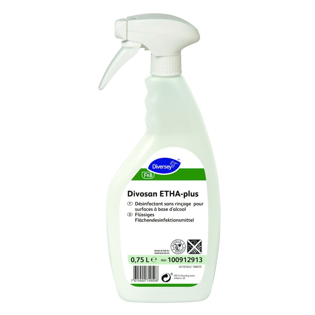 Divosan ETHA-plus 6x0.75L - Preparat na bazie alkoholu do dezynfekcji ...