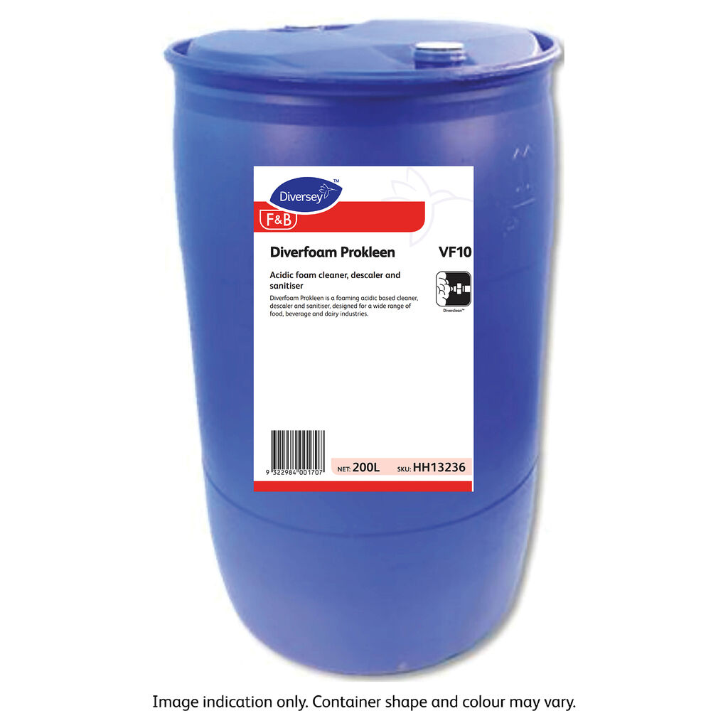 Diverfoam prokleen 200L - Acidic foam cleaner, descaler and sanitiser ...