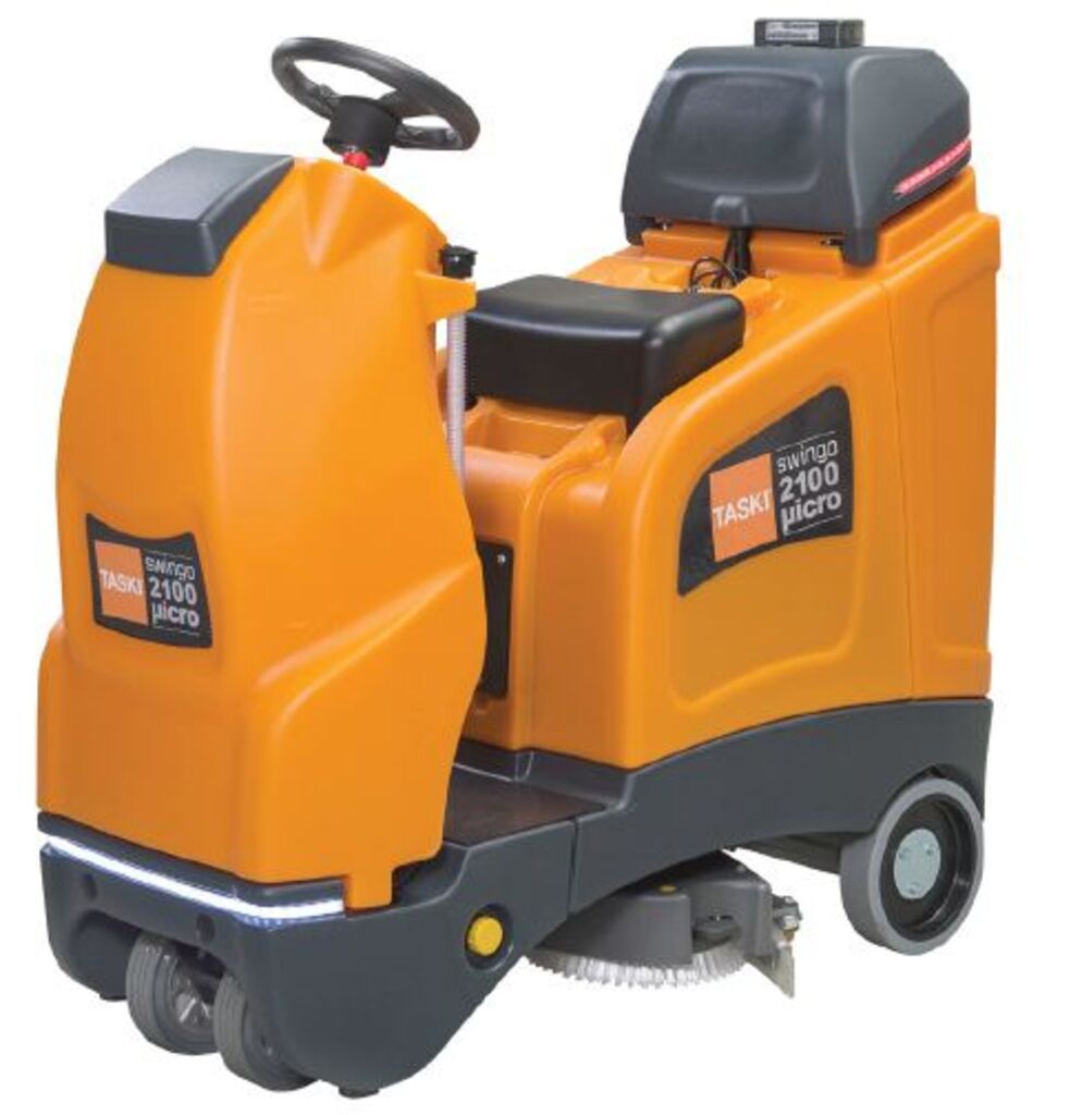 TASKI swingo 2100 Micro 1ea - Battery Powered Ride on Scrubber Drier ...