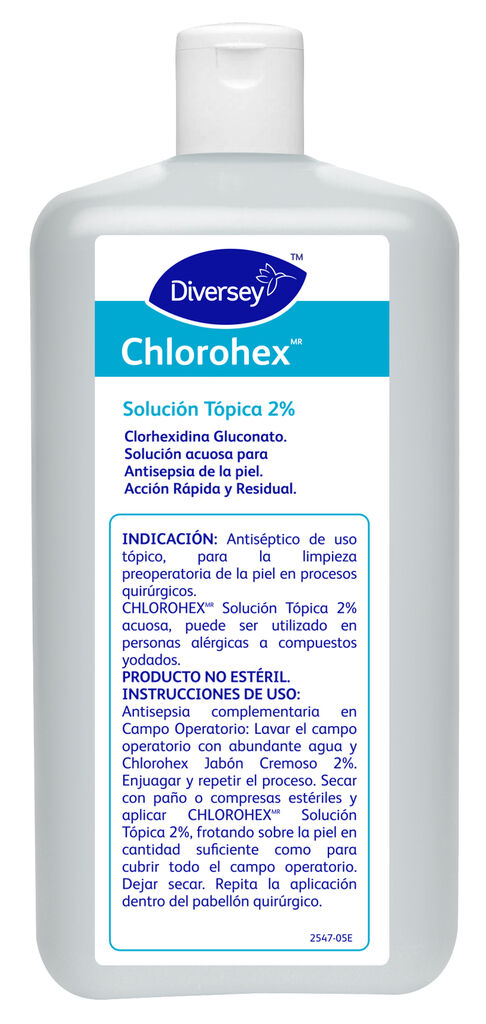 CHLOROHEX TOPICO 18x500ml - GLUCONATO DE CLORHEXIDINA 2% EN BASE ACUOSA ...