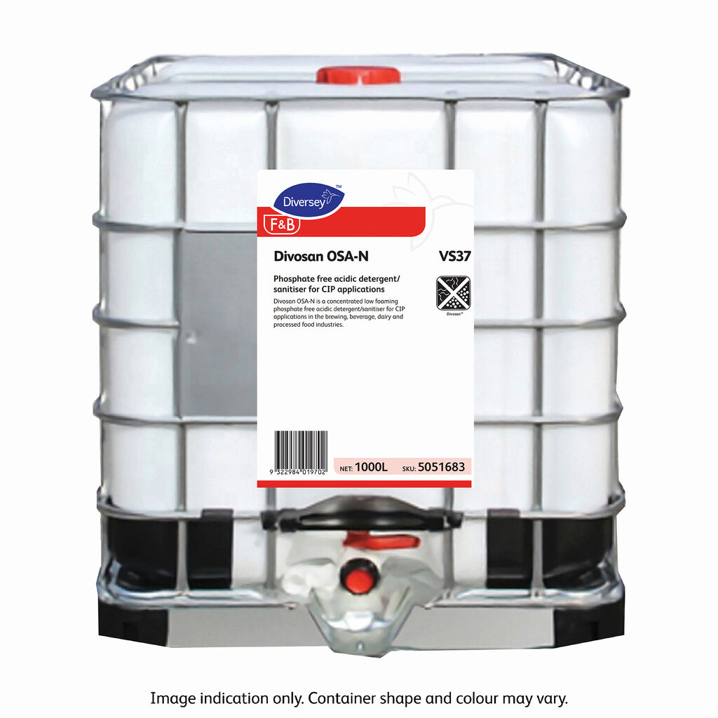Divosan OSA-N 1000L - Phosphate free acidic detergent/sanitiser for CIP ...