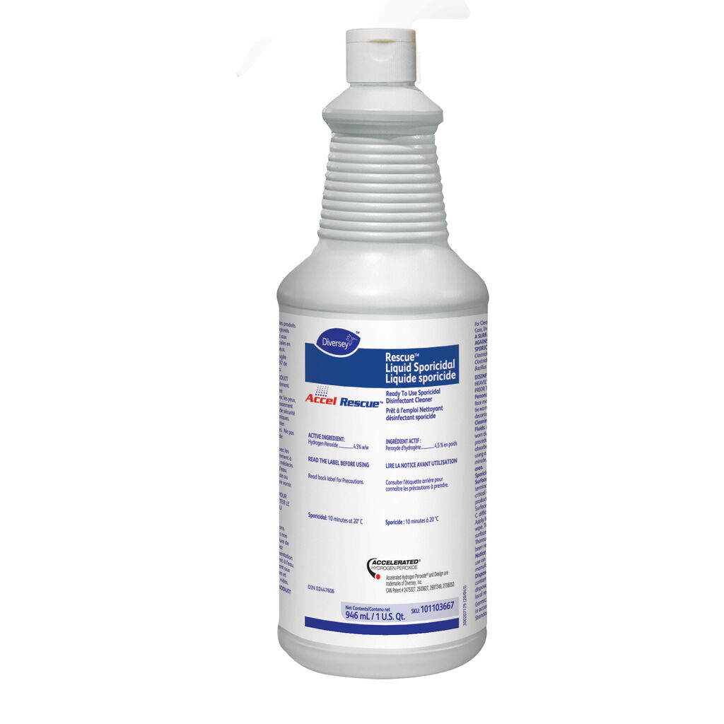 Accel Rescue(TM) Sporicidal Solution, 946ml, 12/CT - Ready To Use ...