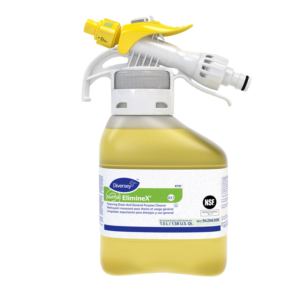 Suma® ElimineX® D3.1 D3.1, 1.5L, 2/CT - Foaming Drain and General