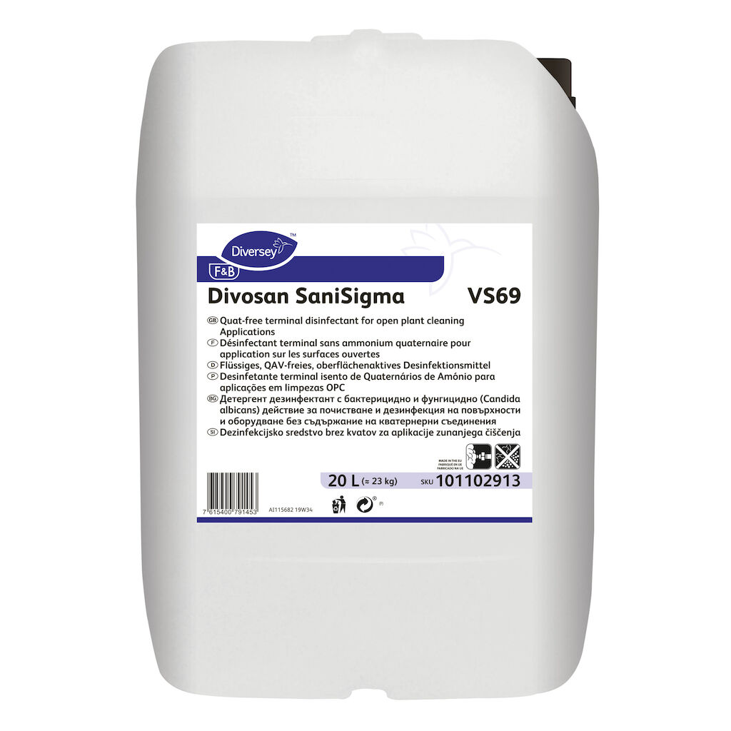 Divosan SaniSigma VS69 20L - Désinfectant terminal sans ammonium ...