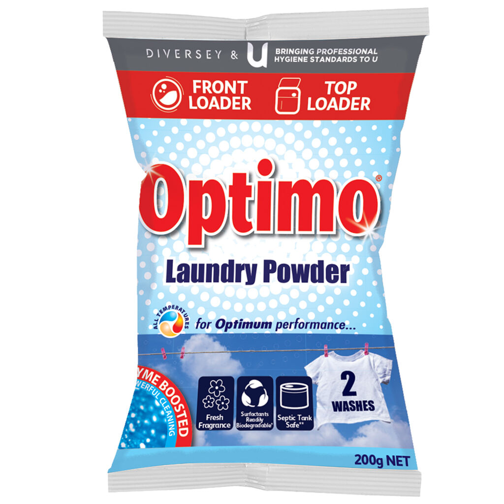 Optimo Laundry Powder 60x0.2kg - Top & Front Loader | Solenis Products