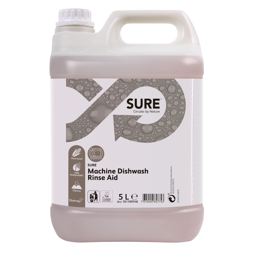 SURE Machine Dishwash Rinse Aid 2x5L - Folyékony savas öblítőszer gépi ...