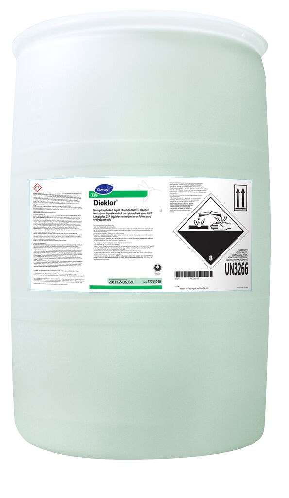 Dioklor®, 55gal - Non-phosphated liquid chlorinated CIP cleaner ...
