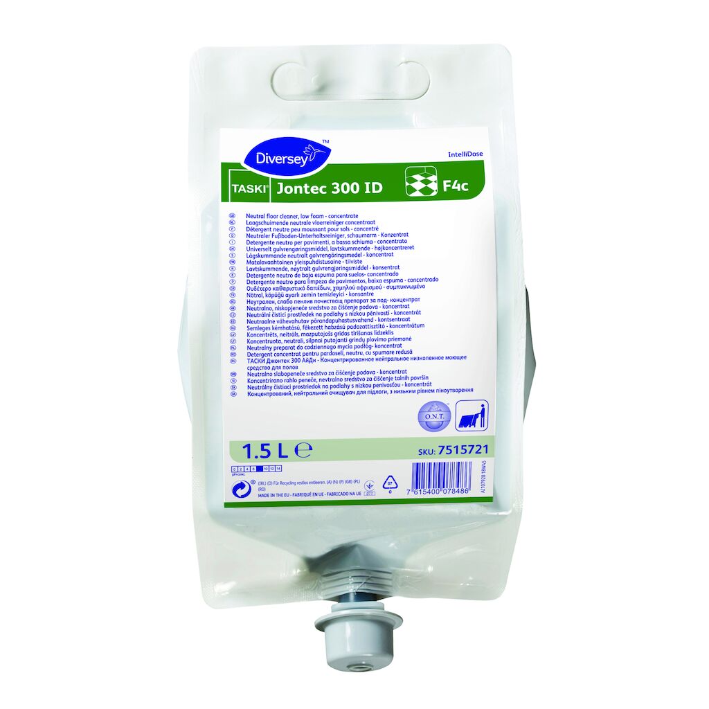TASKI Jontec 300 ID F4c, 1.5L, 2/CT - Neutral floor cleaner, low foam - concentrate