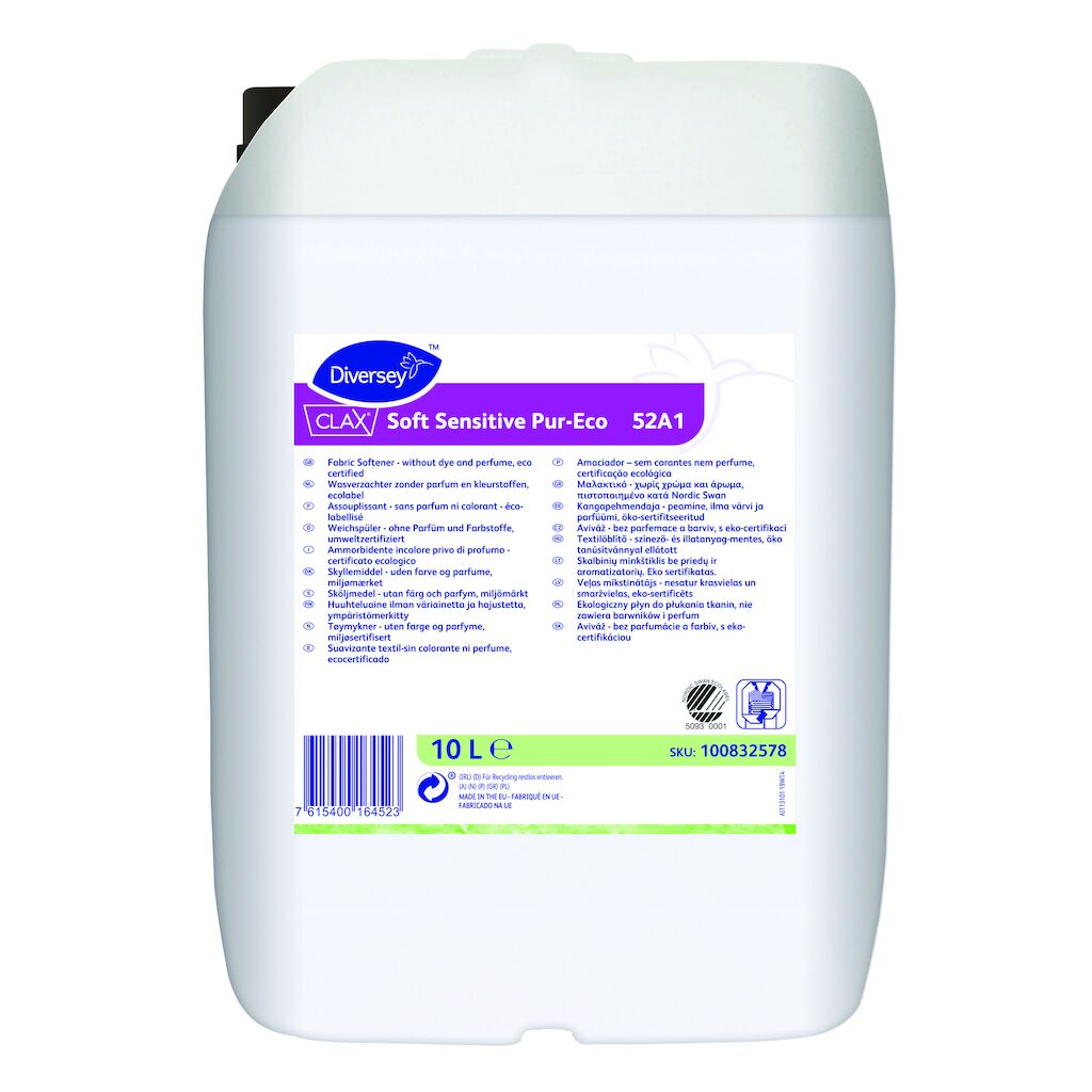 Clax Soft Sensitive Pur-Eco 52A1 10L - Fabric Softener without perfume ...