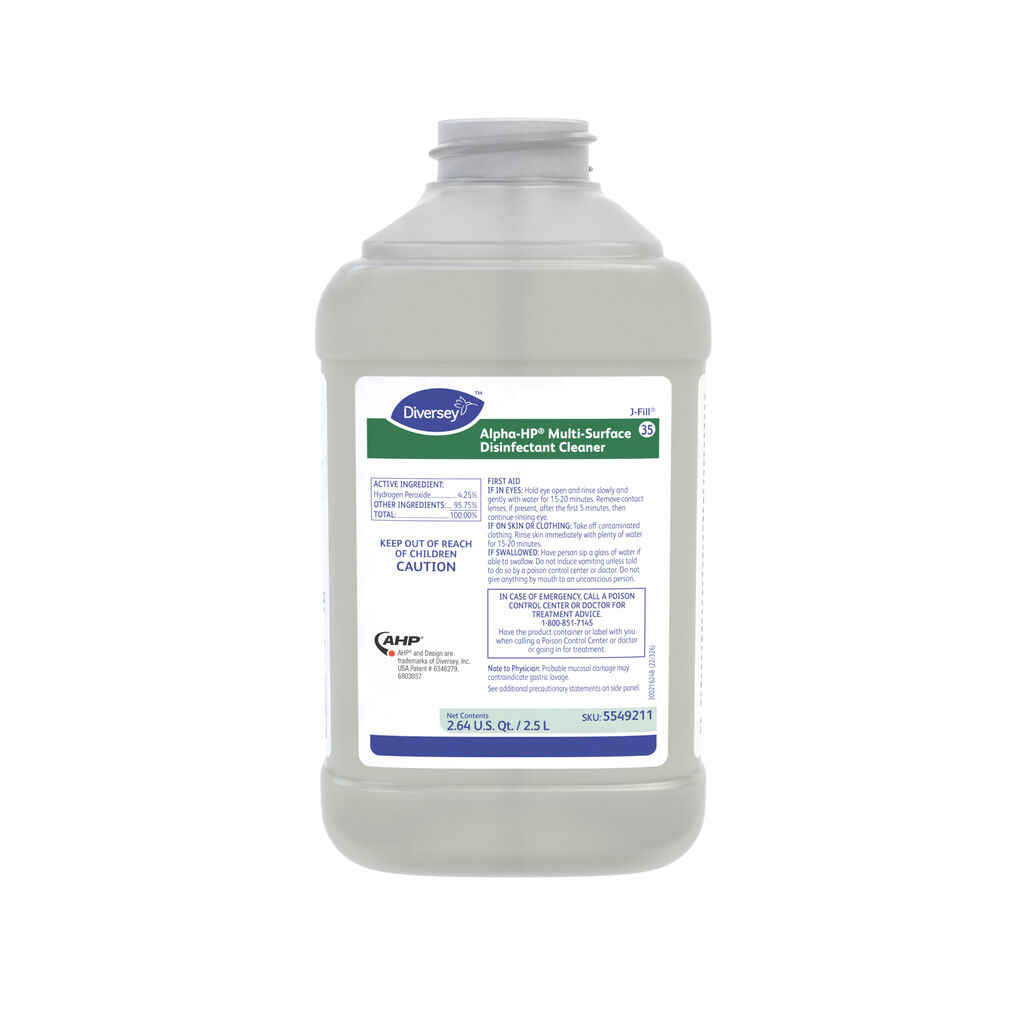 Alpha-HP® Multi-Surface Disinfectant Cleaner 35, 2.5L, J-Fill