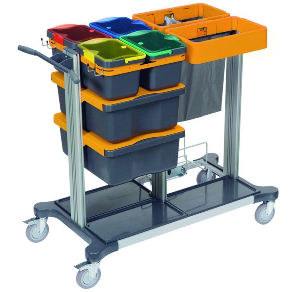 TASKI Midi Closed for Jonmaster assembled 1pc - Medium lockable trolley ...