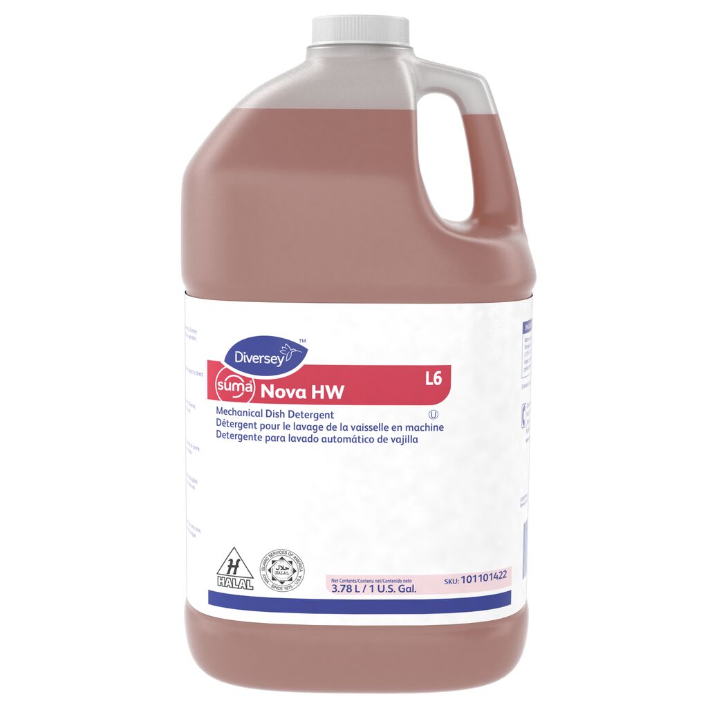 Suma® Nova HW L6 L6, 1gal, 4/CT - Mechanical Dish Detergent