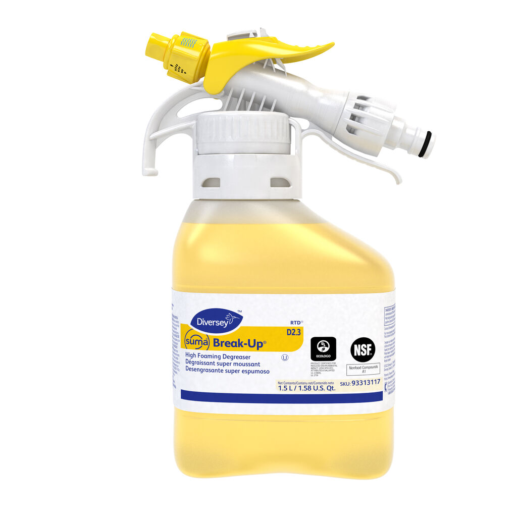 Suma® Break-Up® High Foaming Degreaser D2.3, 1.5L, 2/CT - High