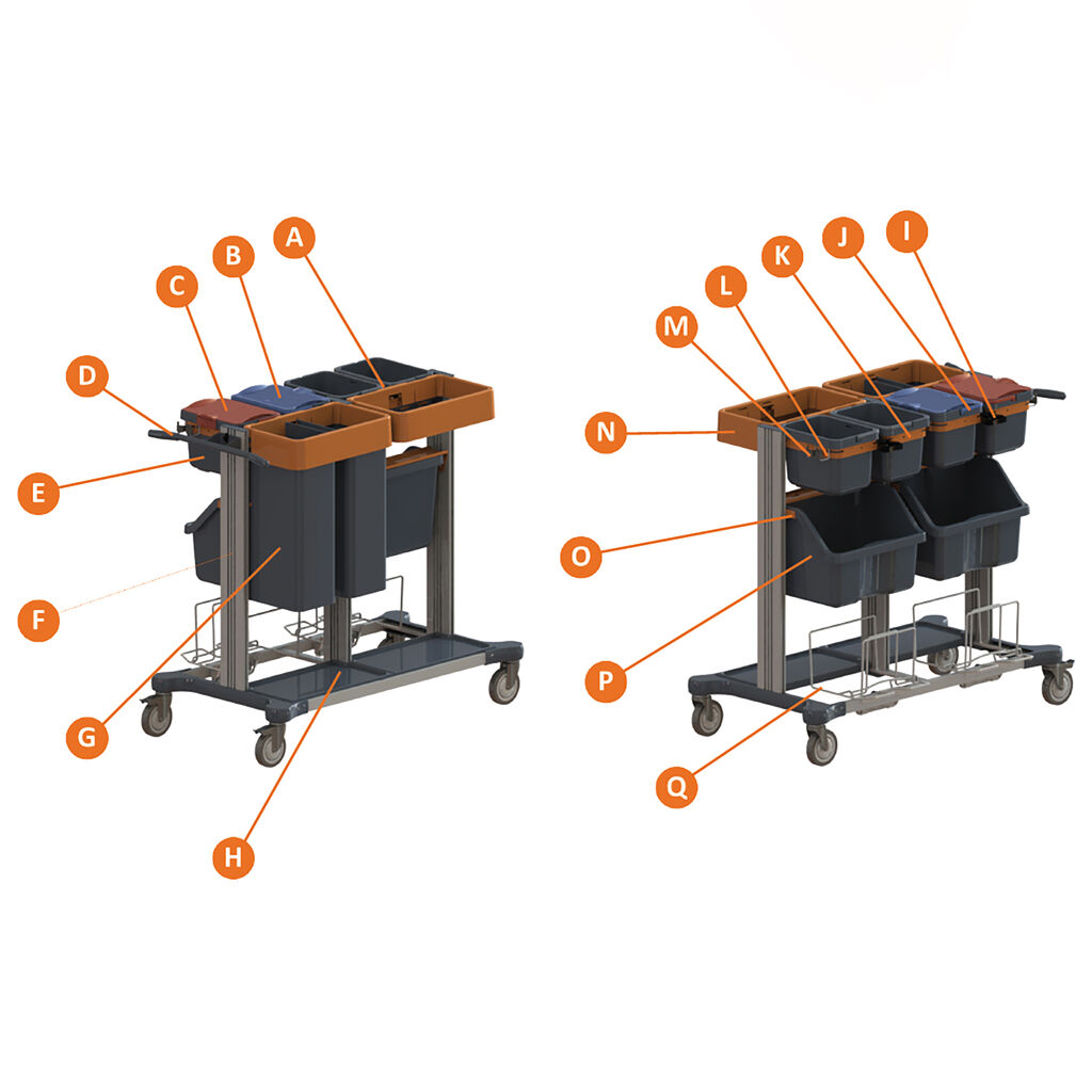 TASKI Midi Open for Jonmaster 1ea - Large sized unlocked trolley ...