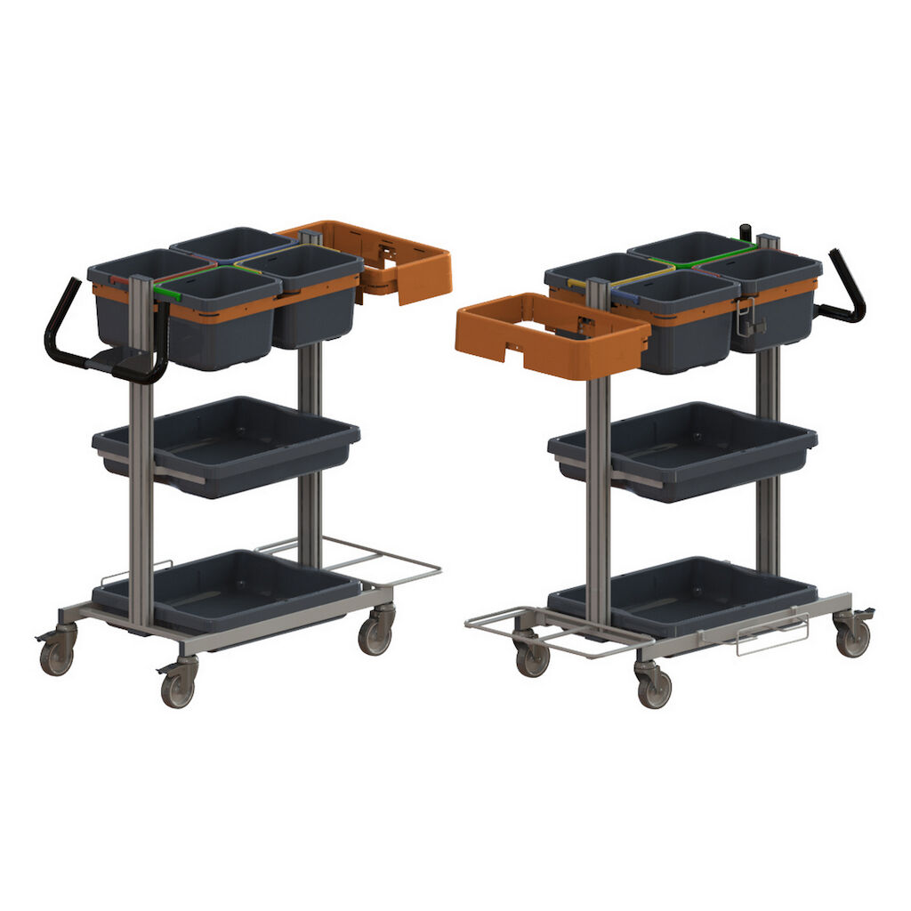 Chariot TASKI Nano Trolley Grand 1pc - Configuration compacte légère ...