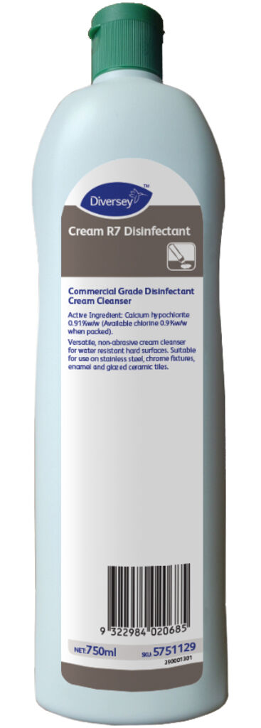 Cream R7 Disinfectant 12x0.75L - Commercial Grade Disinfectant. Cream ...