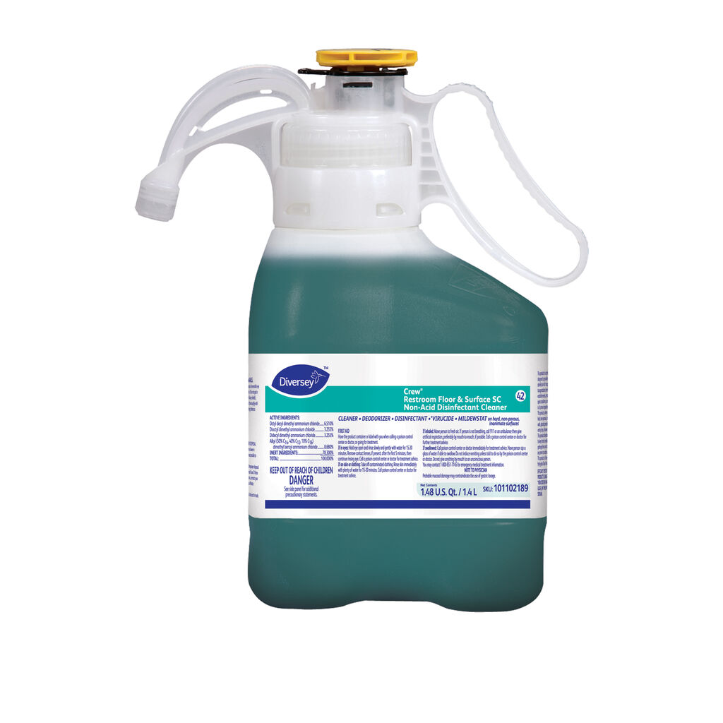 Crew® Restroom Floor & Surface SC Non-Acid Disinfectant Cleaner 42