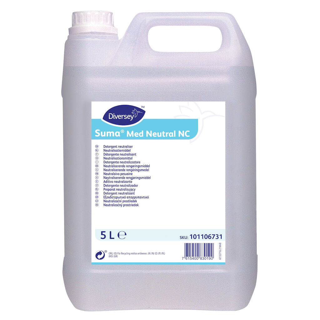 Suma Med Neutral NC 2x5L - Neutralising rinse for laboratory equipment ...