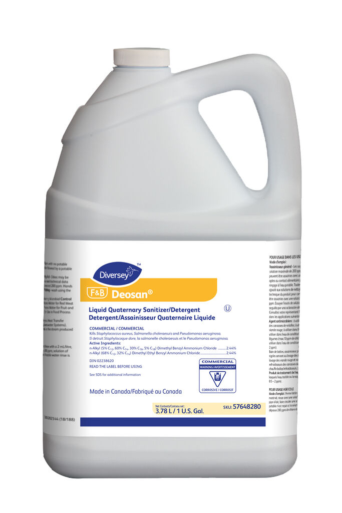 Deosan®, 3.78L, 4/CT - Liquid Quaternary Sanitizer/Detergent