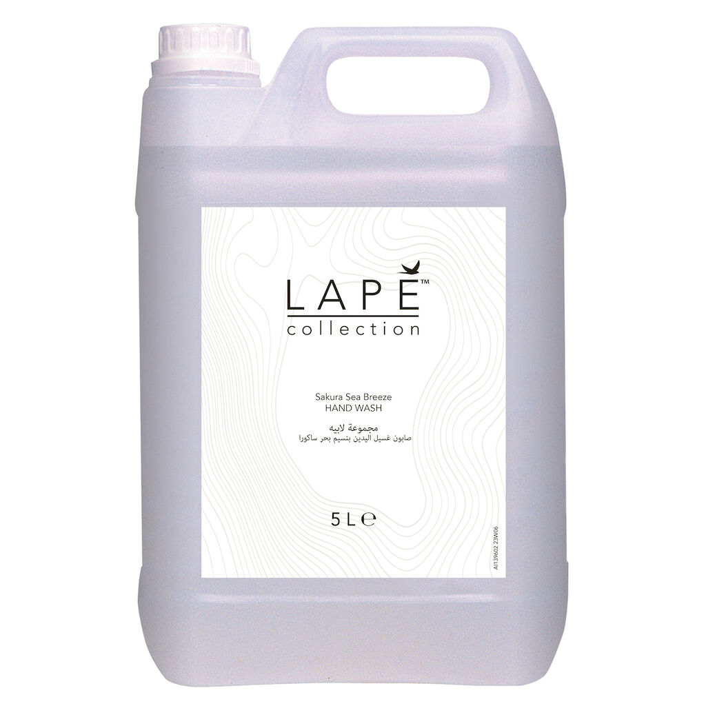 LAPĒ Collection Sakura Sea Breeze Hand Wash 2x5L - Parfémované, hydratačné mydlo na ruky s certifikáciou Nordic Swan