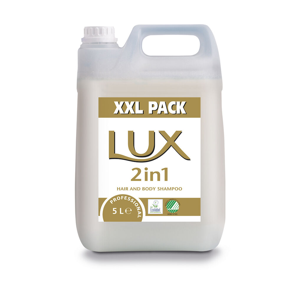 Lux Pro Formula 2-in-1 2x5L - Tvål, bad- och duschcrème samt shampoo med lyxig doft